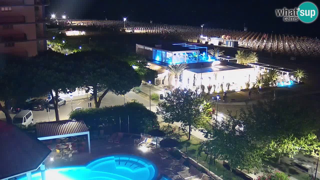 Webcam en vivo playa Bibione – vista desde Ashanti ApartHotel