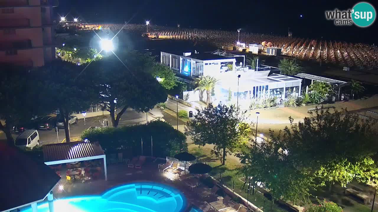 Webcam en vivo playa Bibione – vista desde Ashanti ApartHotel