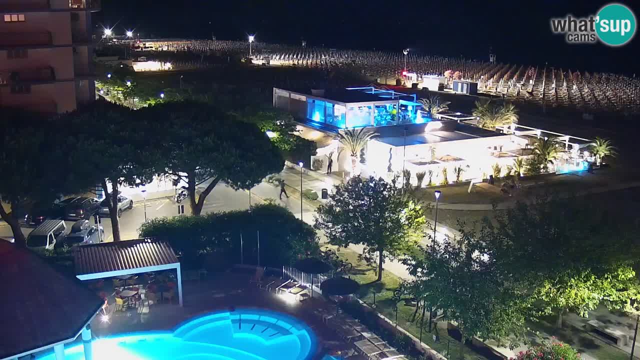 Webcam en direct plage de Bibione – vue depuis Ashanti ApartHotel