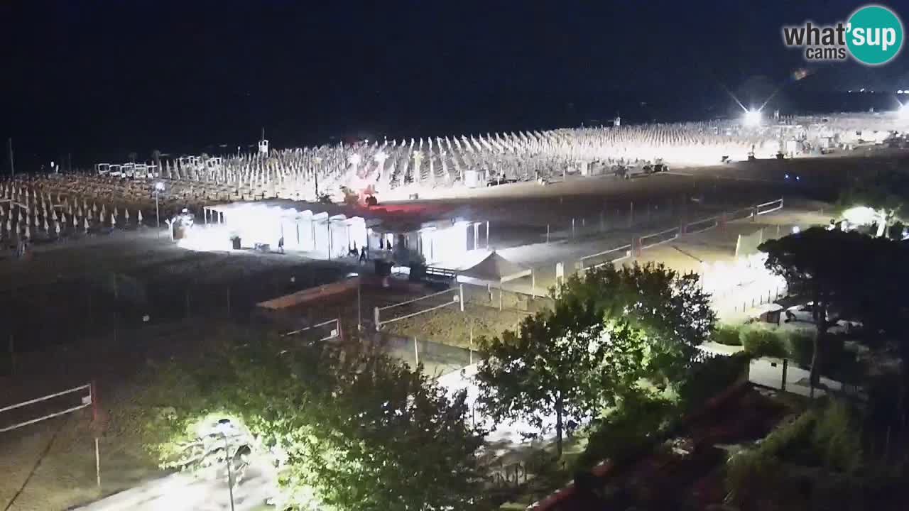 Webcam en direct plage de Bibione – vue depuis Ashanti ApartHotel