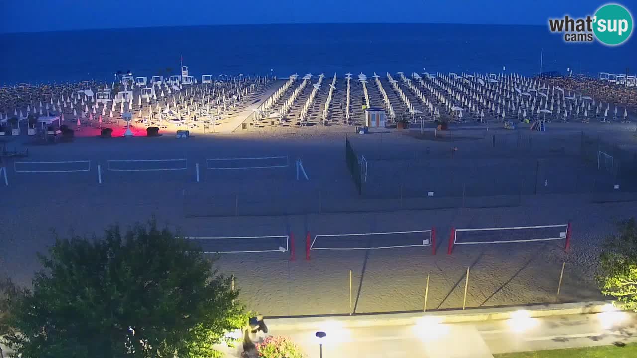 Web kamera Bibione plaža – pogled sa Ashanti ApartHotela