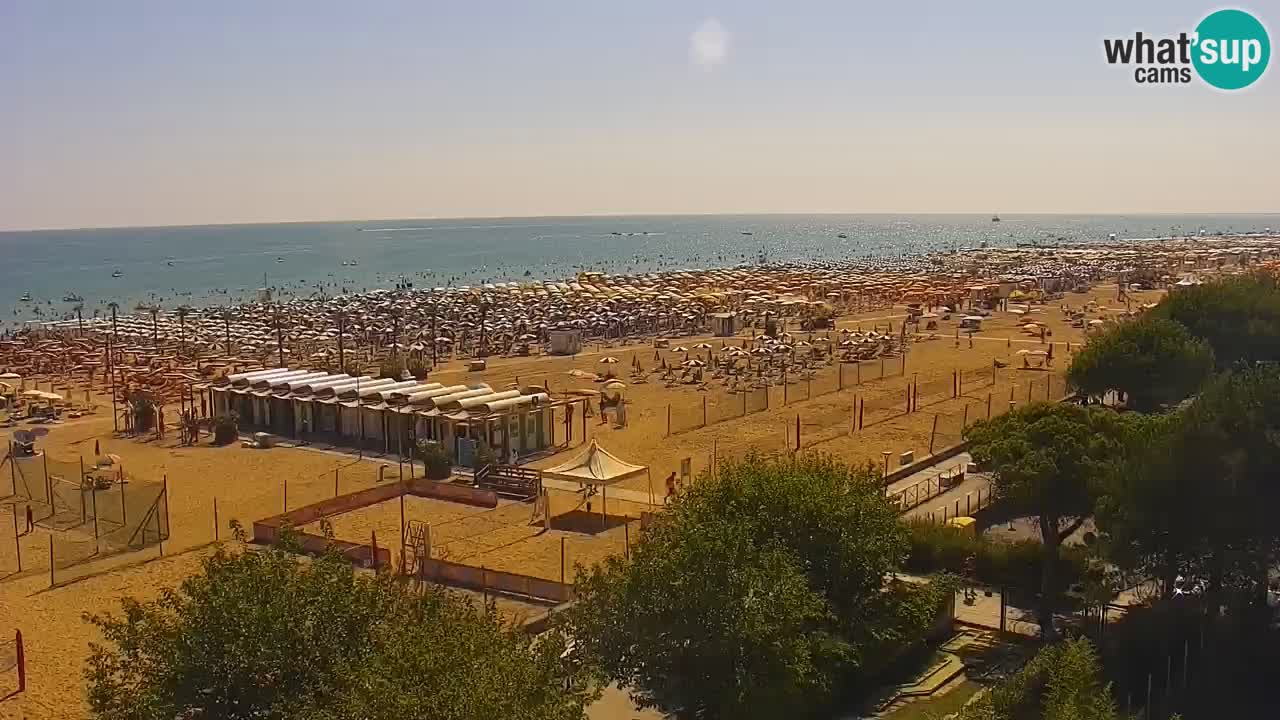 Webcam en vivo playa Bibione – vista desde Ashanti ApartHotel