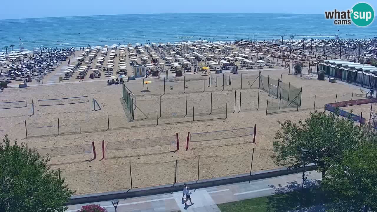 Webcam en vivo playa Bibione – vista desde Ashanti ApartHotel
