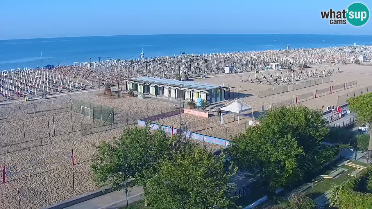 Webcam en vivo playa Bibione – vista desde Ashanti ApartHotel