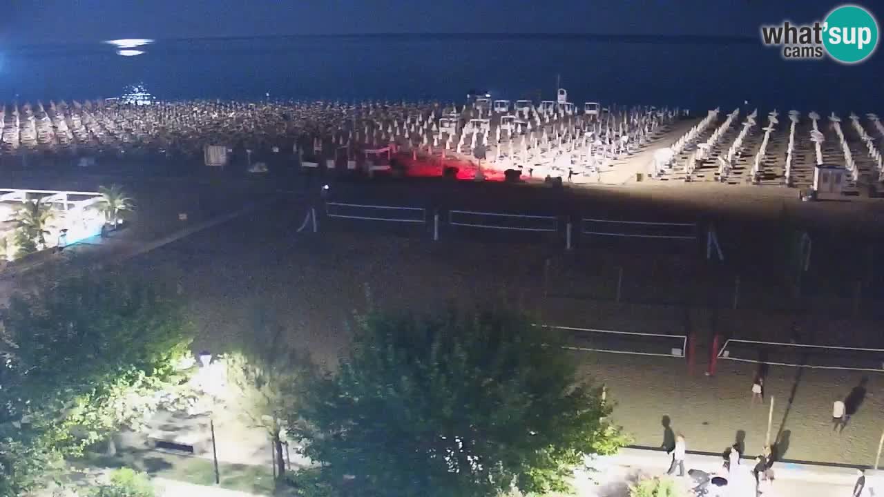 Webcam en vivo playa Bibione – vista desde Ashanti ApartHotel