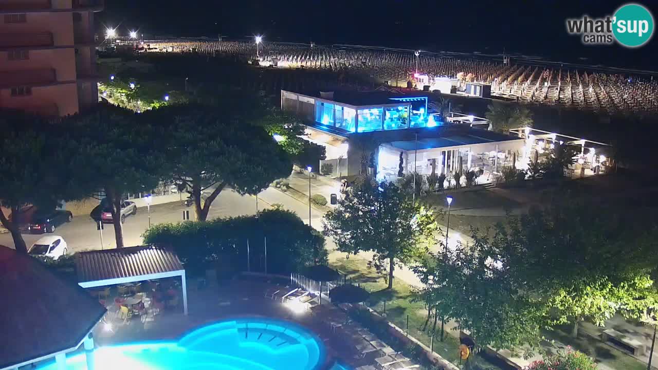 Webcam en direct plage de Bibione – vue depuis Ashanti ApartHotel