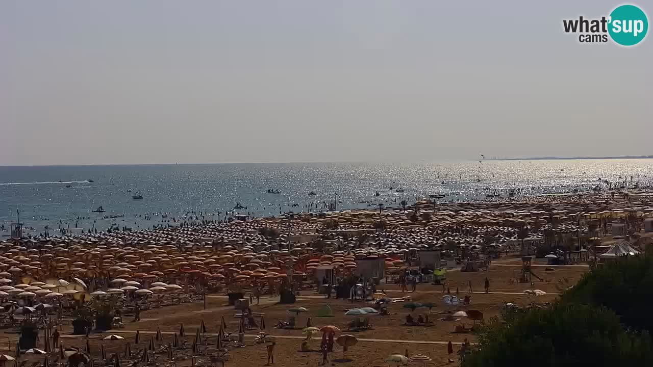 Spletna kamera Bibione plaža – pogled iz Ashanti ApartHotela