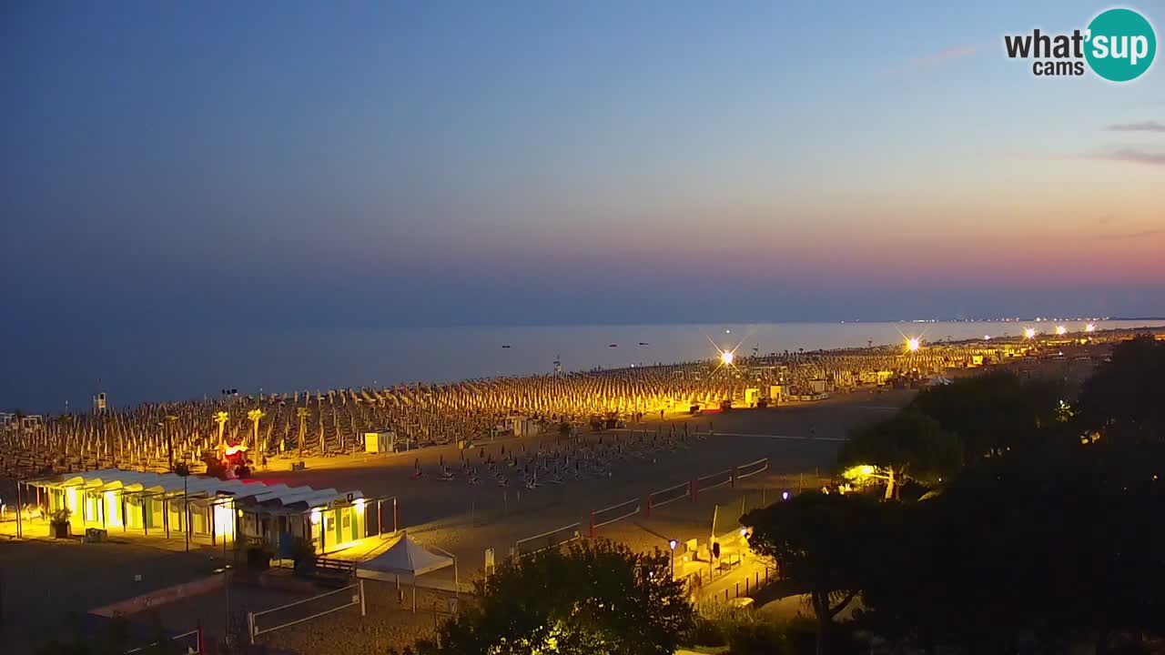 Web kamera Bibione plaža – pogled sa Ashanti ApartHotela