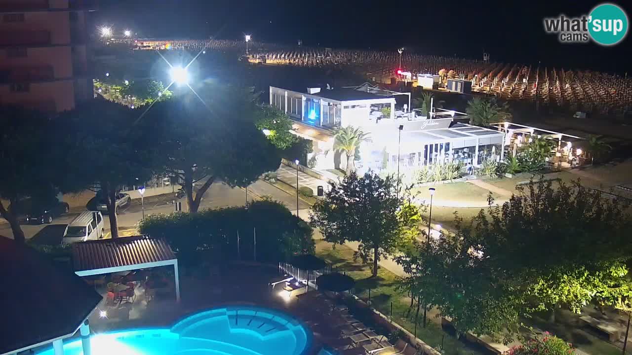 Web kamera Bibione plaža – pogled sa Ashanti ApartHotela