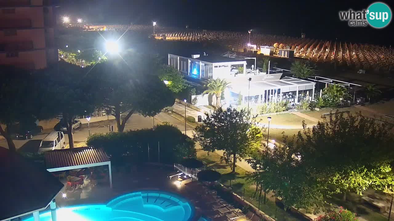 Web kamera Bibione plaža – pogled sa Ashanti ApartHotela