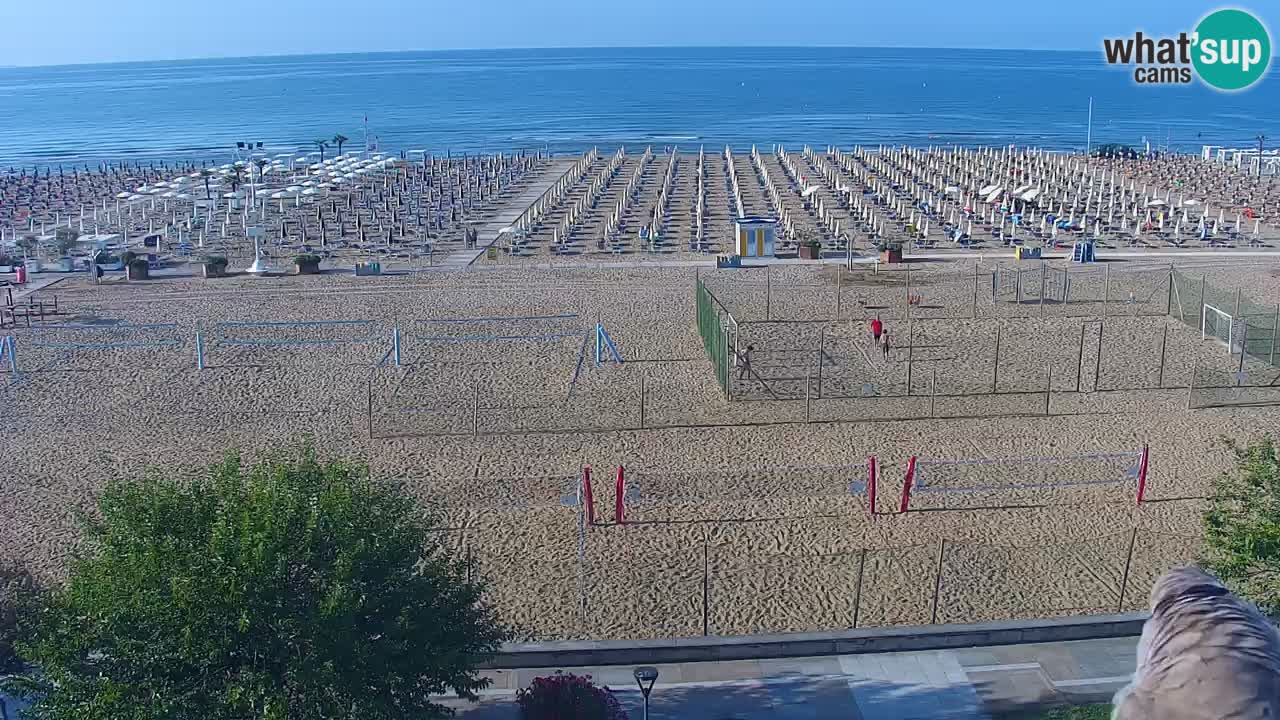 Webcam en vivo playa Bibione – vista desde Ashanti ApartHotel
