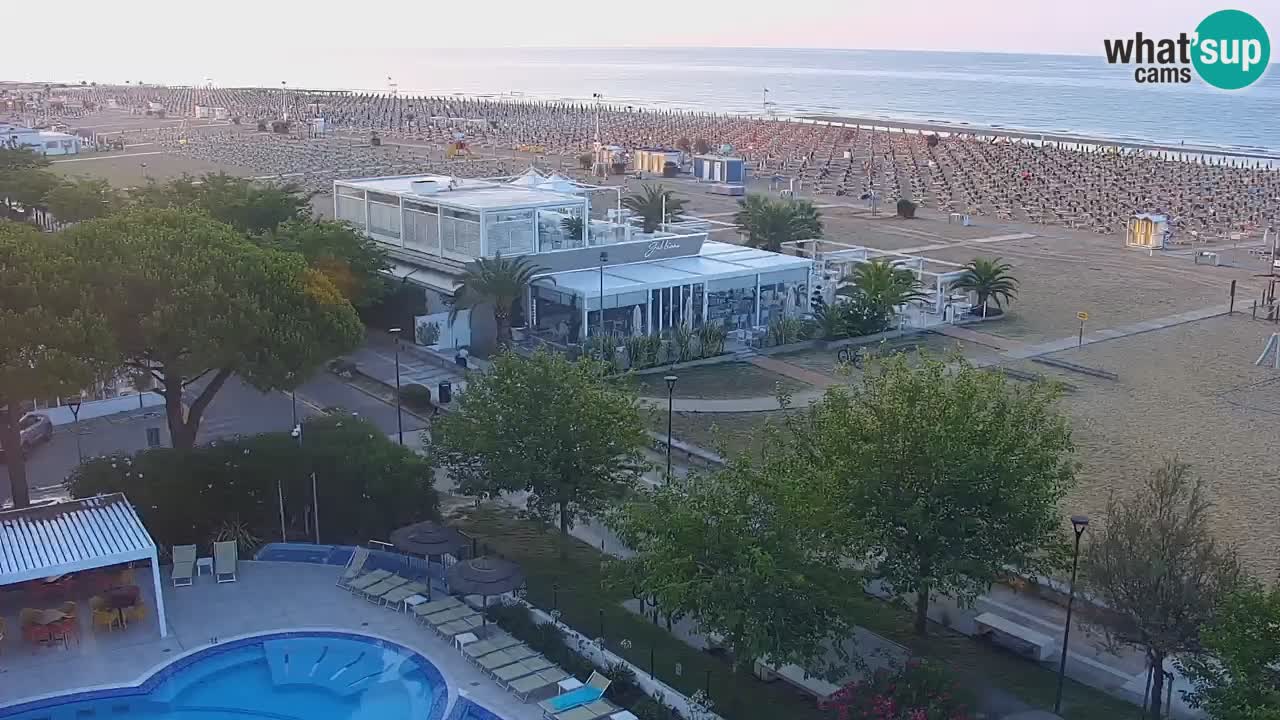 Webcam en vivo playa Bibione – vista desde Ashanti ApartHotel