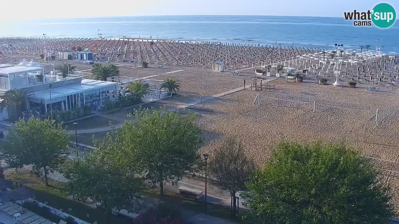 Webcam en direct plage de Bibione – vue depuis Ashanti ApartHotel