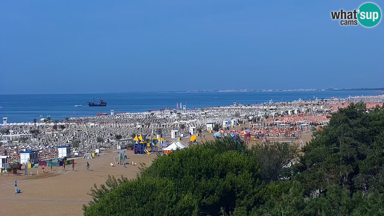 Webcam en vivo playa Bibione – vista desde Ashanti ApartHotel