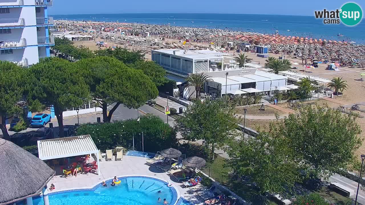 Web kamera Bibione plaža – pogled sa Ashanti ApartHotela