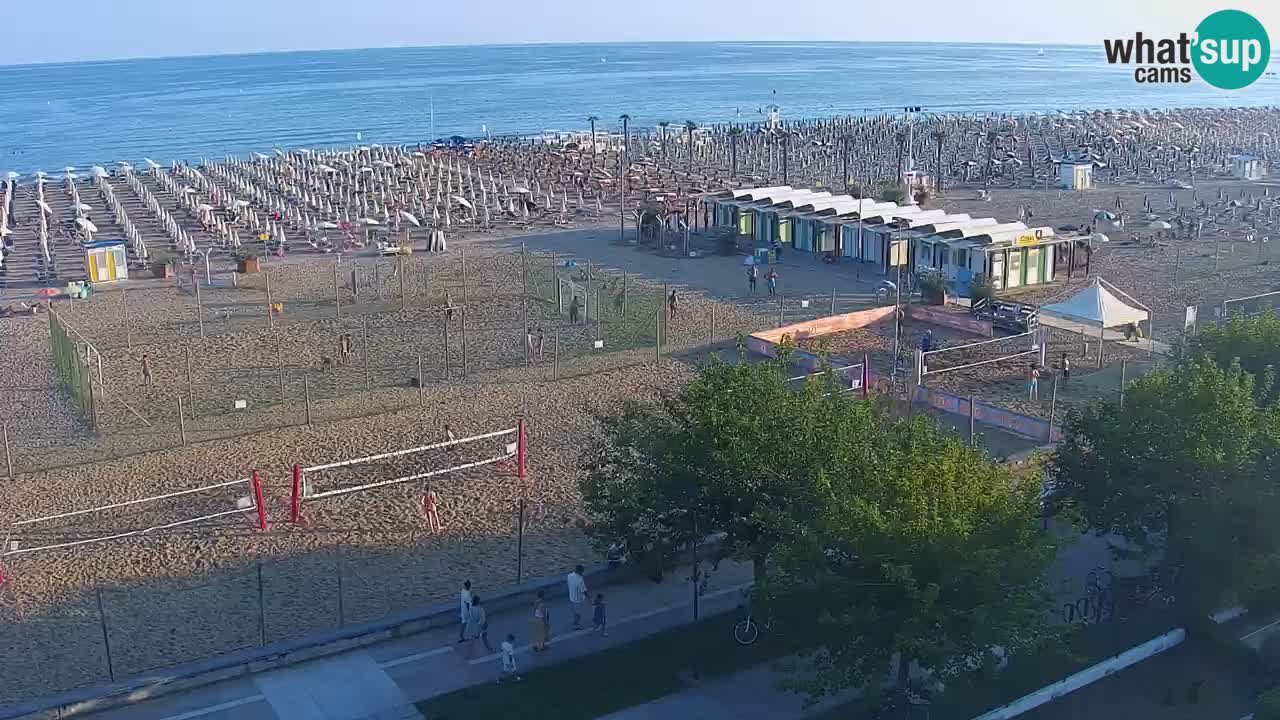 Webcam en vivo playa Bibione – vista desde Ashanti ApartHotel