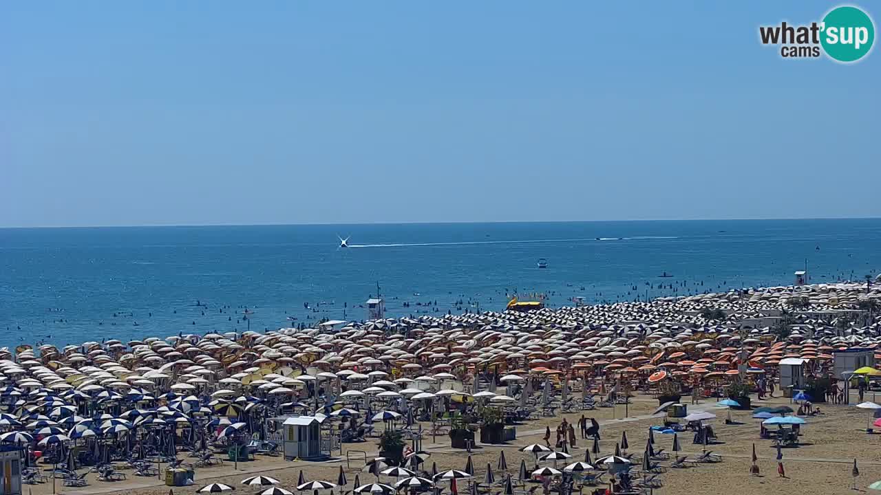 Spletna kamera Bibione plaža – pogled iz Ashanti ApartHotela