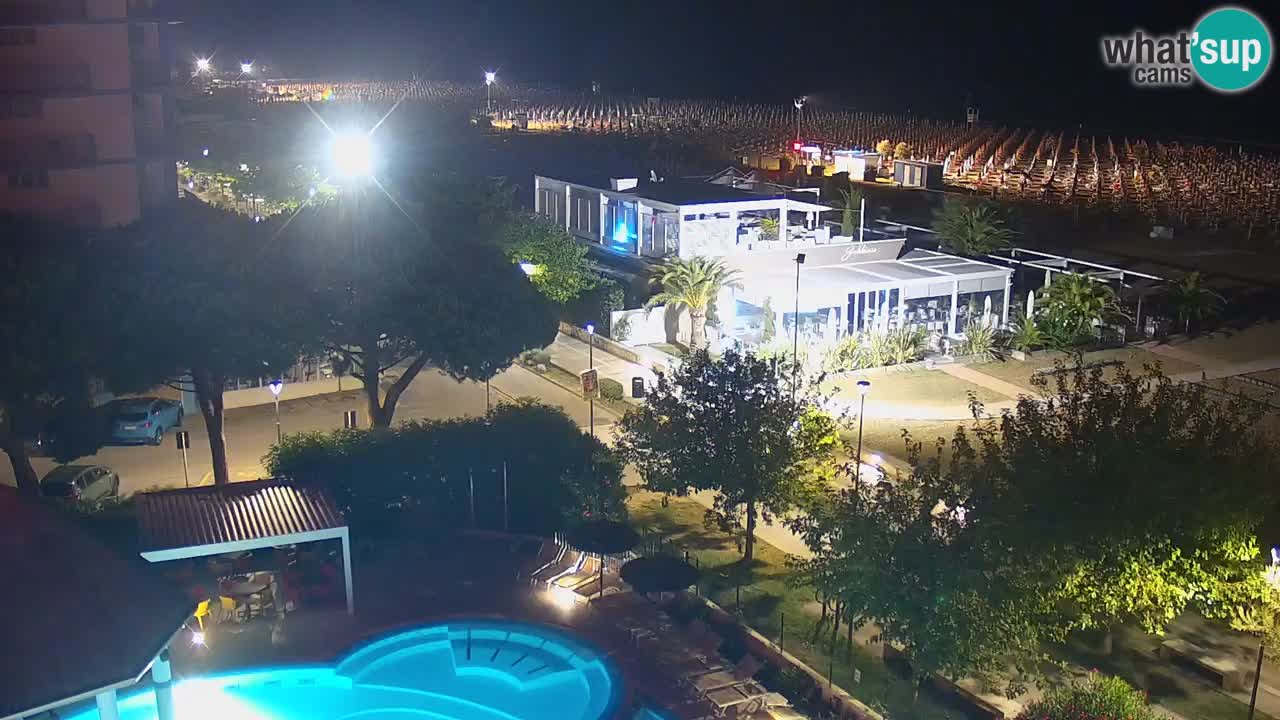 Webcam en direct plage de Bibione – vue depuis Ashanti ApartHotel