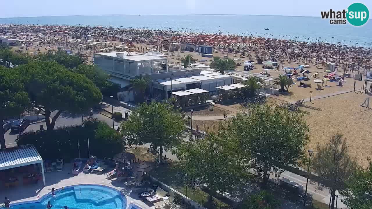 Web kamera Bibione plaža – pogled sa Ashanti ApartHotela