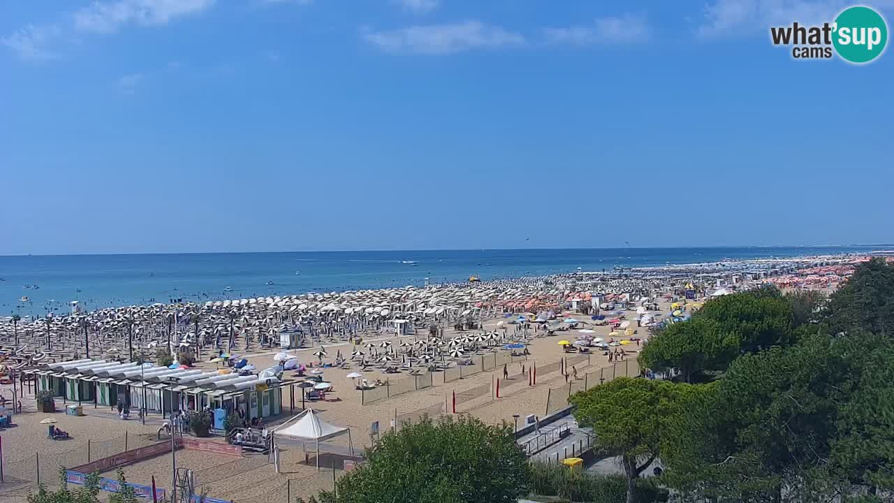 Webcam en vivo playa Bibione – vista desde Ashanti ApartHotel