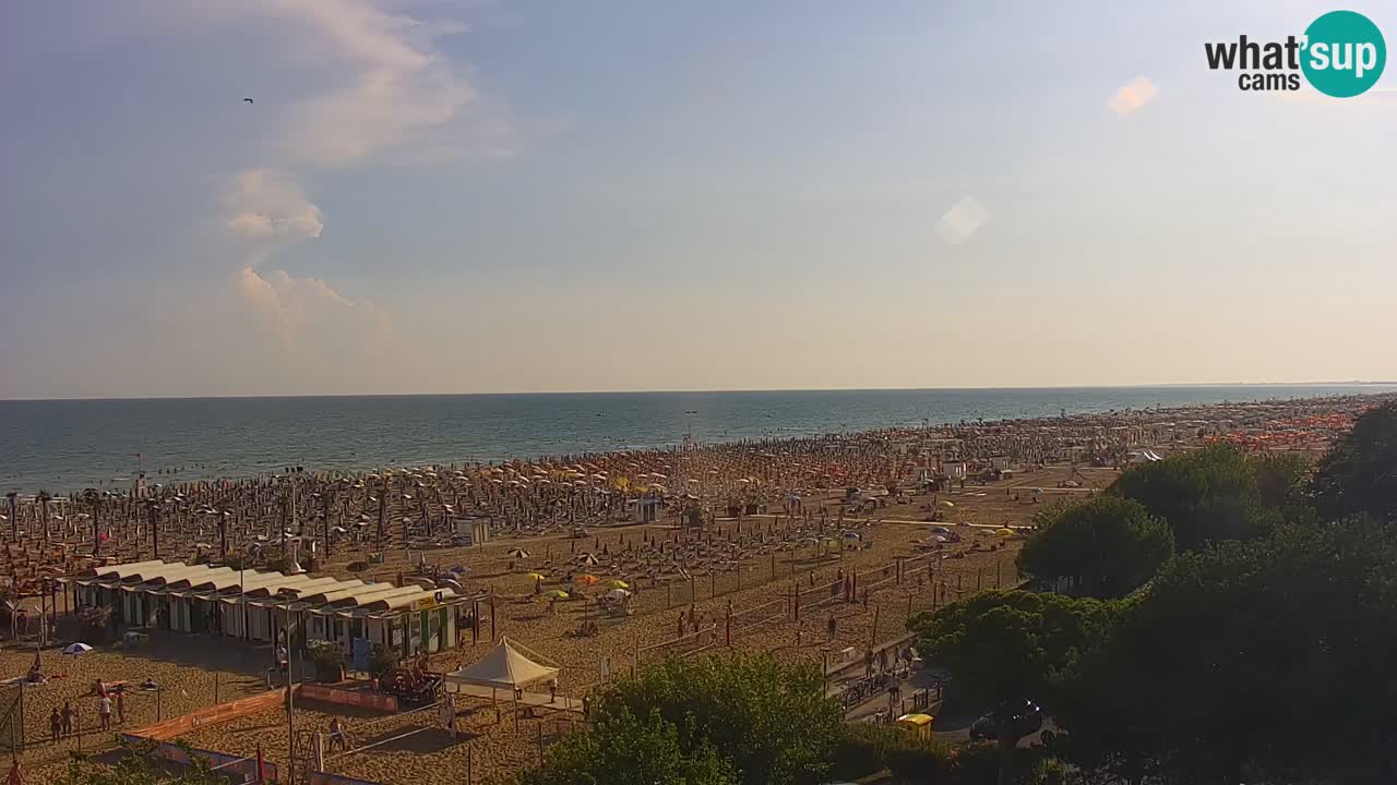 Webcam en direct plage de Bibione – vue depuis Ashanti ApartHotel