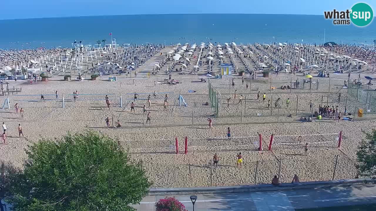 Webcam en direct plage de Bibione – vue depuis Ashanti ApartHotel