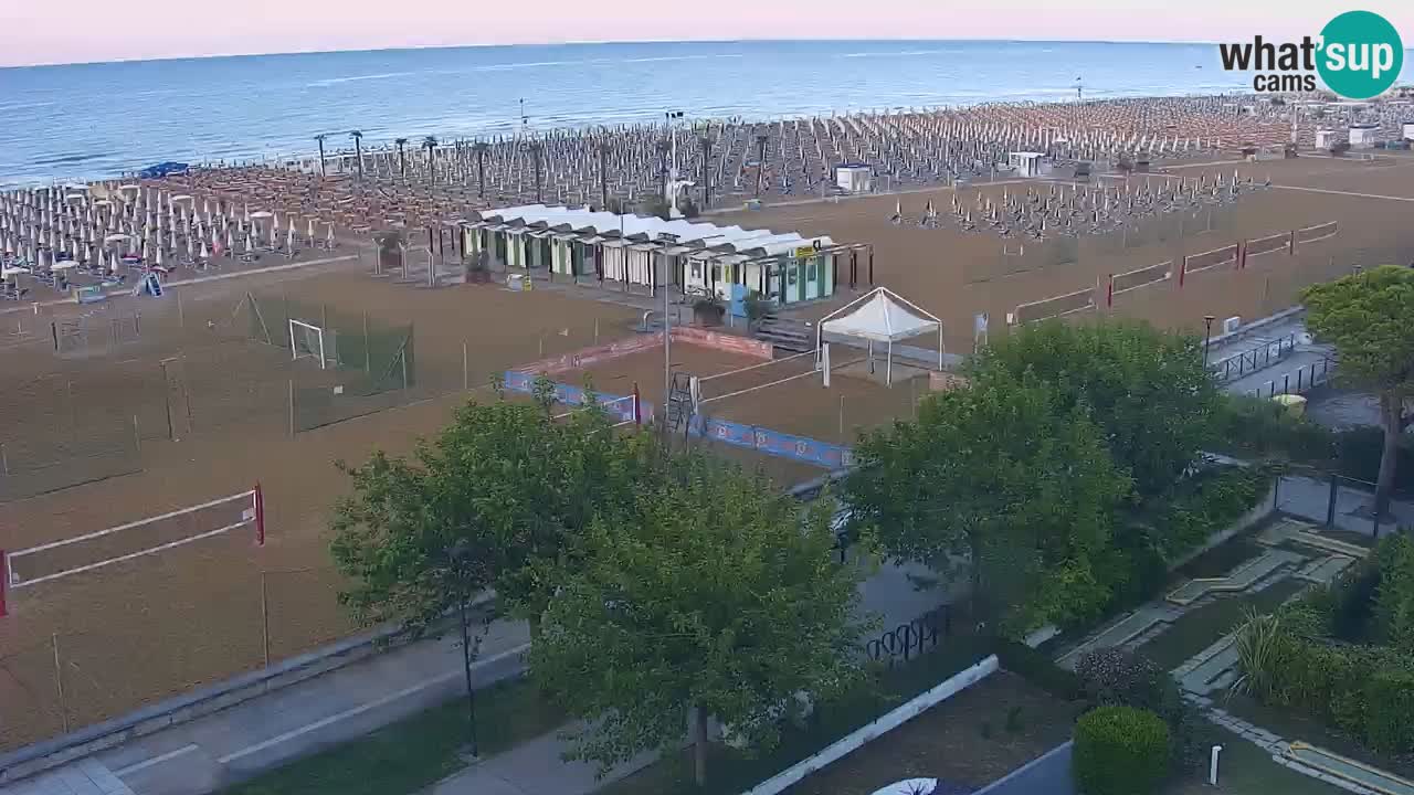 Webcam en direct plage de Bibione – vue depuis Ashanti ApartHotel