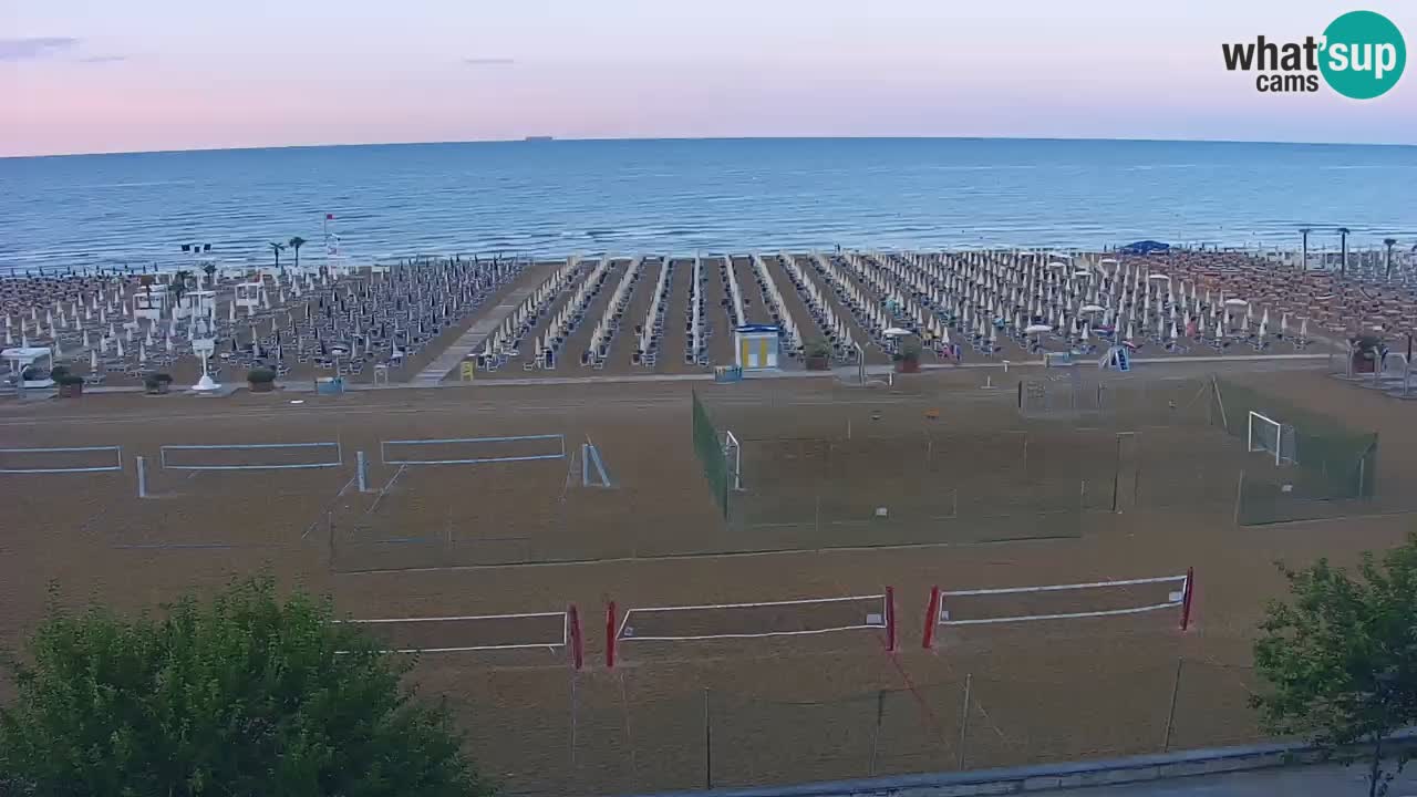 Webcam en direct plage de Bibione – vue depuis Ashanti ApartHotel