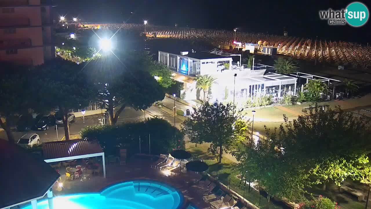 Webcam en direct plage de Bibione – vue depuis Ashanti ApartHotel