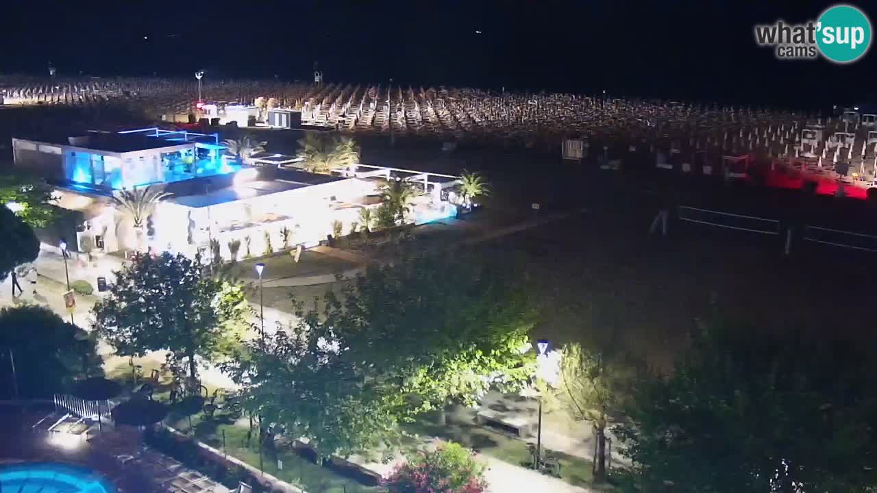 Webcam en vivo playa Bibione – vista desde Ashanti ApartHotel