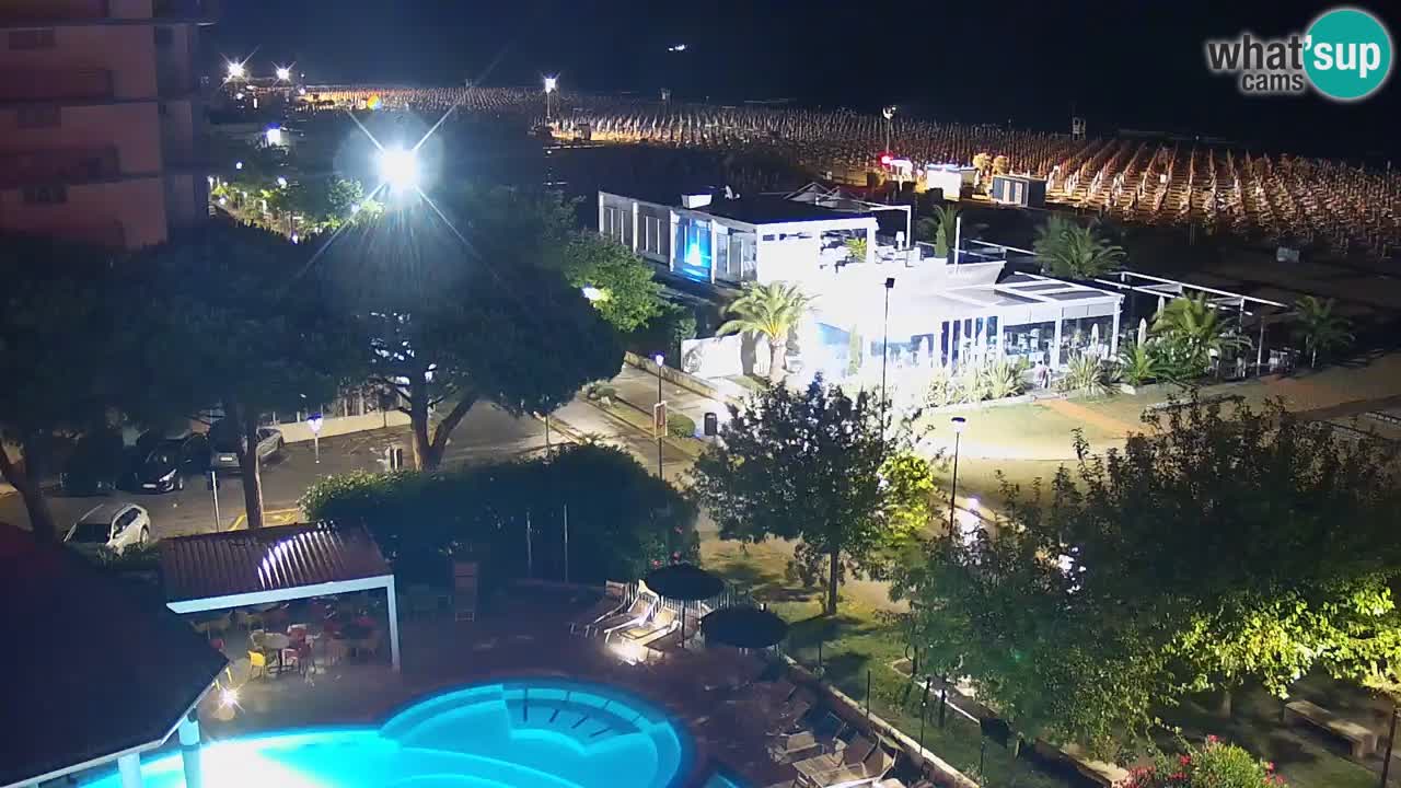 Webcam en direct plage de Bibione – vue depuis Ashanti ApartHotel