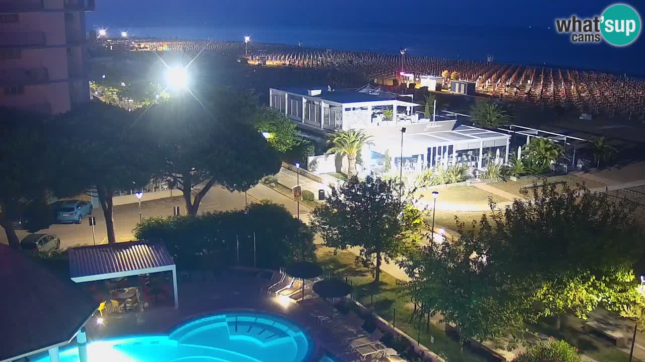 Web kamera Bibione plaža – pogled sa Ashanti ApartHotela