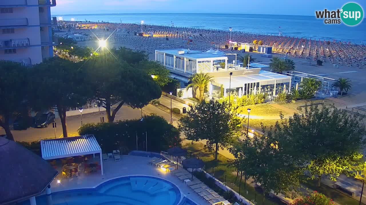 Web kamera Bibione plaža – pogled sa Ashanti ApartHotela