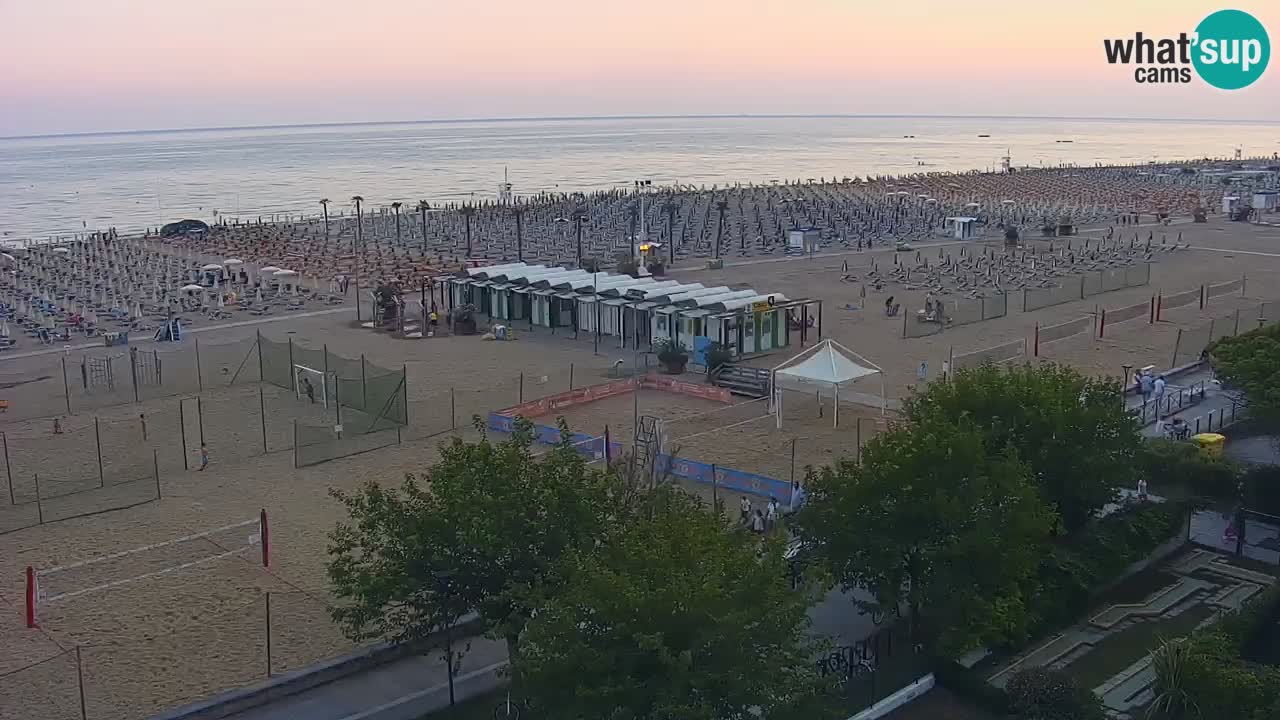 Webcam en direct plage de Bibione – vue depuis Ashanti ApartHotel