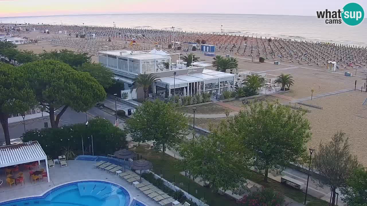 Web kamera Bibione plaža – pogled sa Ashanti ApartHotela