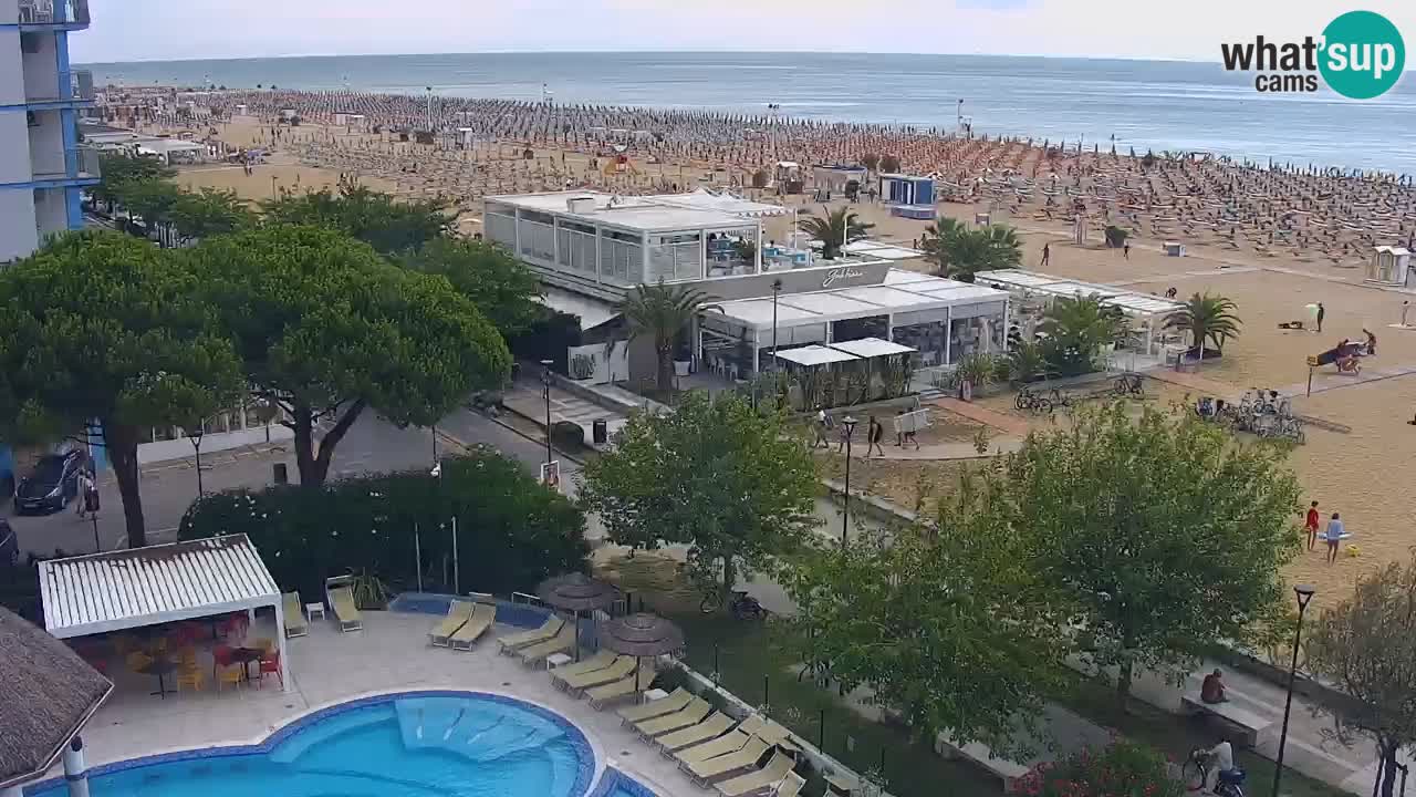 Web kamera Bibione plaža – pogled sa Ashanti ApartHotela