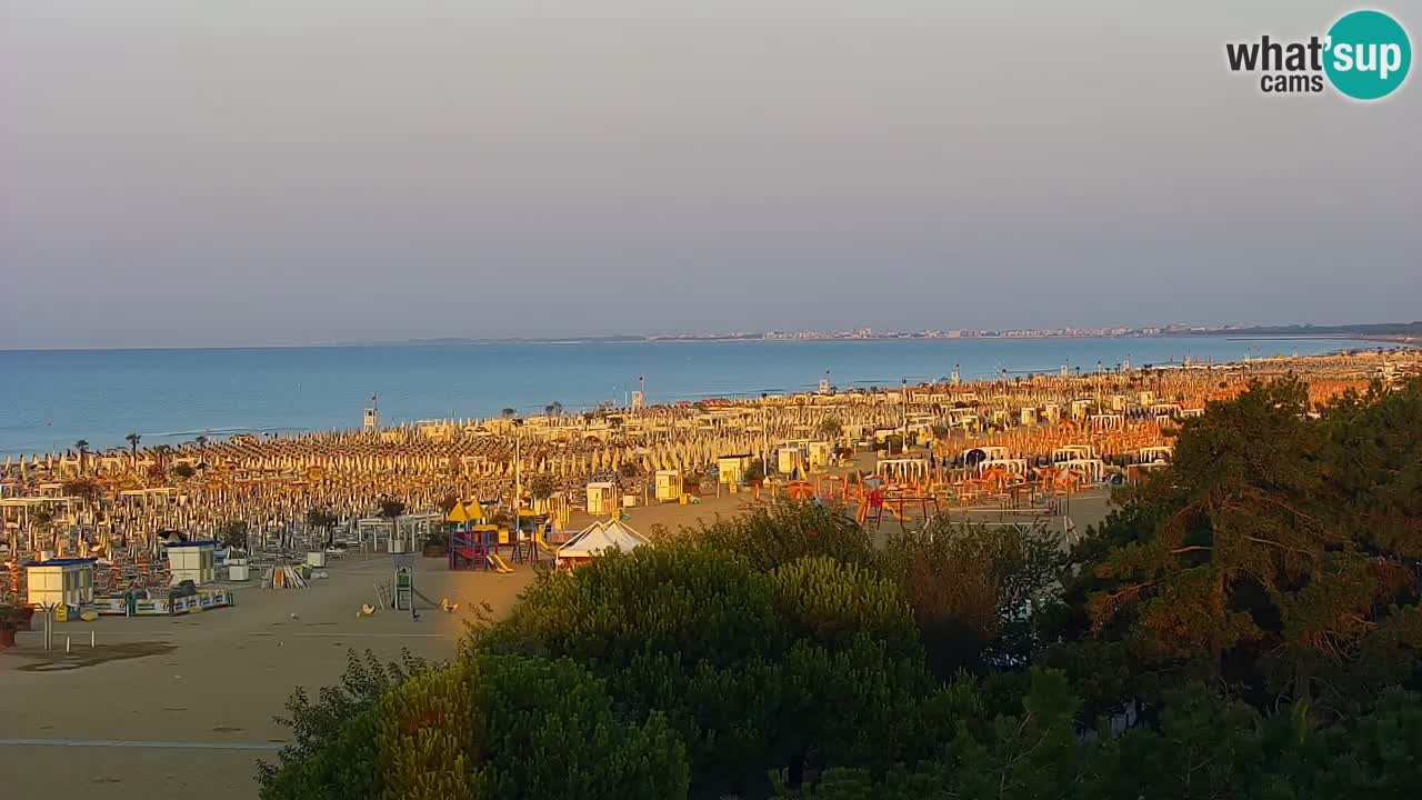 Web kamera Bibione plaža – pogled sa Ashanti ApartHotela