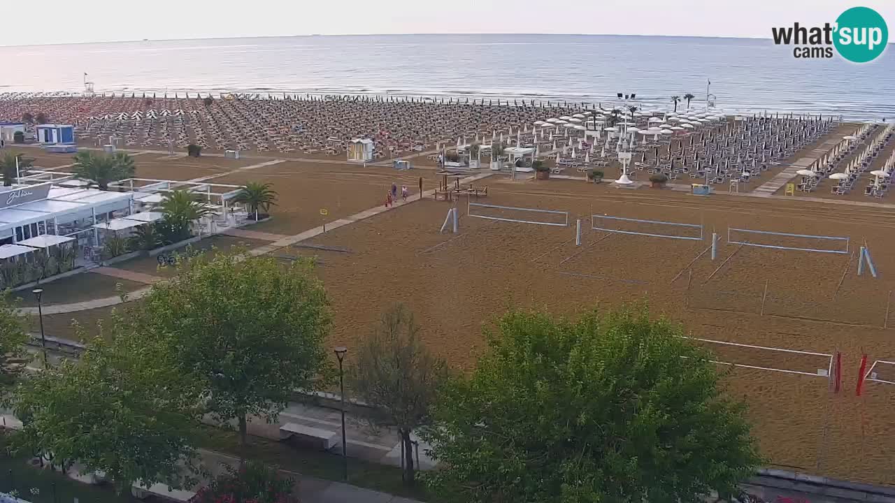 Webcam en direct plage de Bibione – vue depuis Ashanti ApartHotel