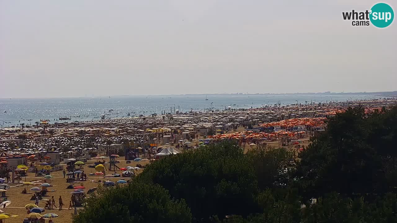 Webcam en direct plage de Bibione – vue depuis Ashanti ApartHotel