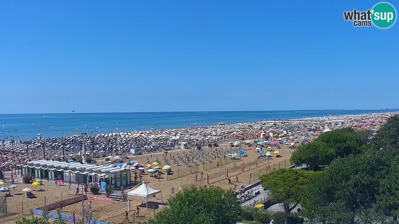 Webcam en vivo playa Bibione – vista desde Ashanti ApartHotel