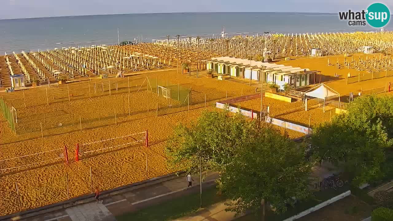 Webcam en direct plage de Bibione – vue depuis Ashanti ApartHotel