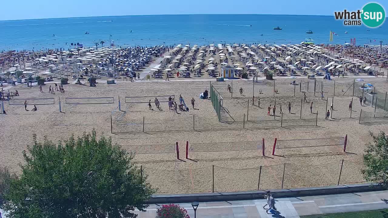 Web kamera Bibione plaža – pogled sa Ashanti ApartHotela