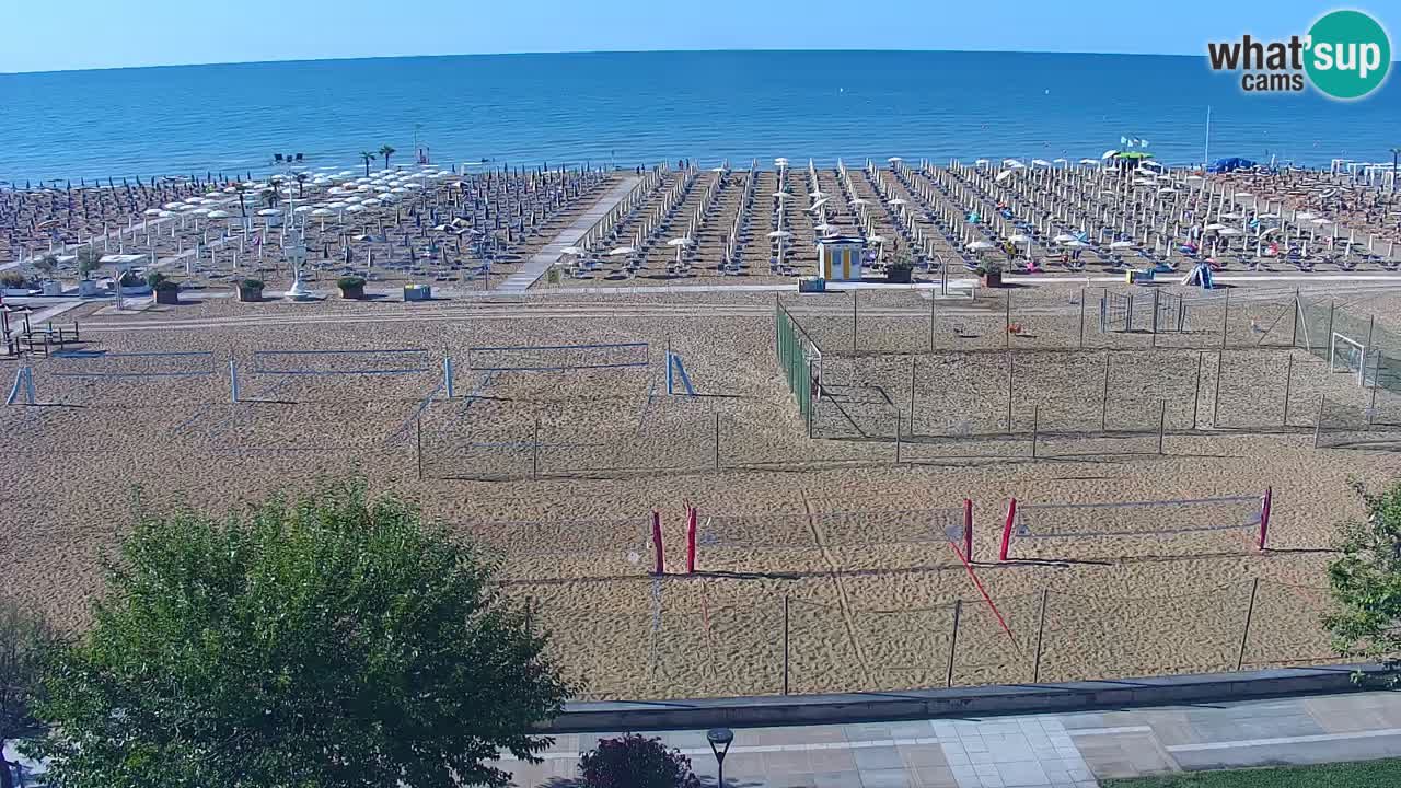 Webcam en vivo playa Bibione – vista desde Ashanti ApartHotel