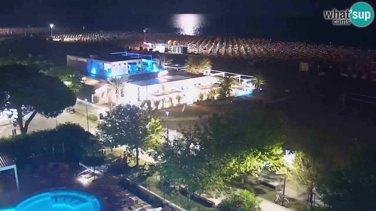 Webcam en vivo playa Bibione – vista desde Ashanti ApartHotel