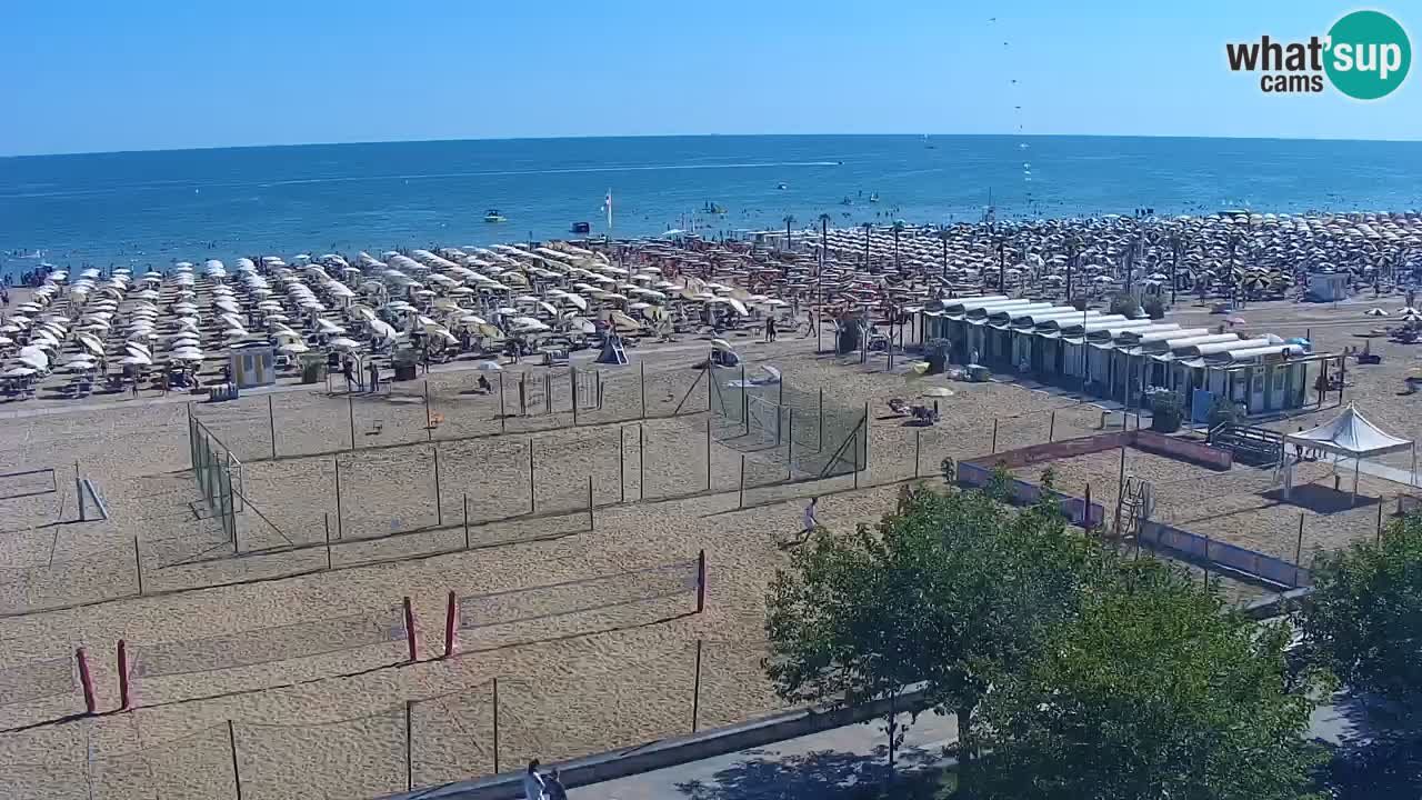 Web kamera Bibione plaža – pogled sa Ashanti ApartHotela