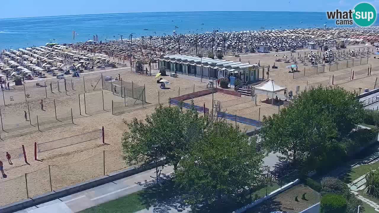 Web kamera Bibione plaža – pogled sa Ashanti ApartHotela