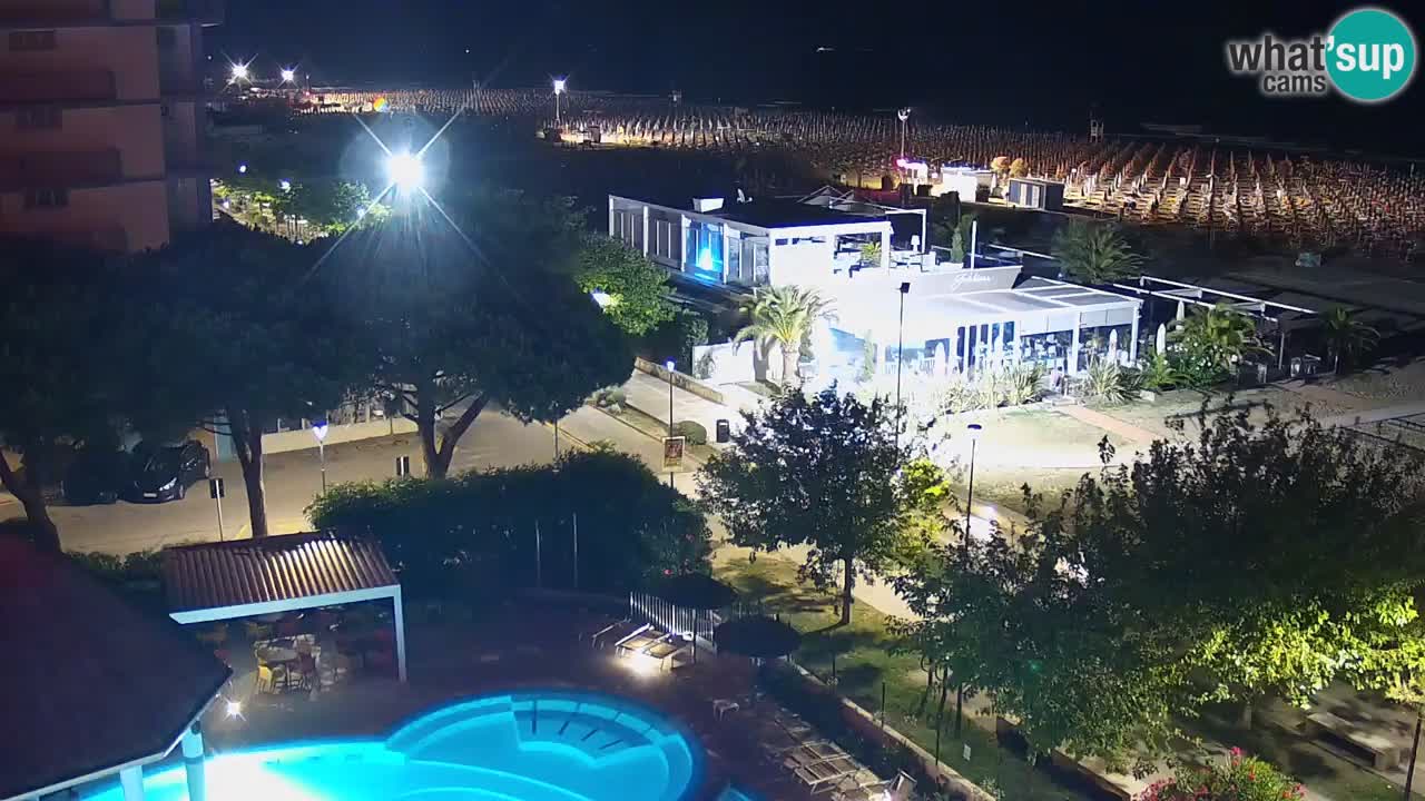 Webcam en vivo playa Bibione – vista desde Ashanti ApartHotel