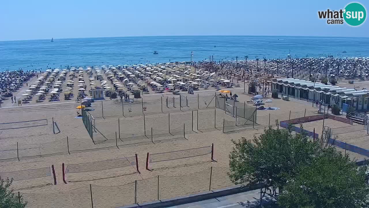 Webcam en direct plage de Bibione – vue depuis Ashanti ApartHotel