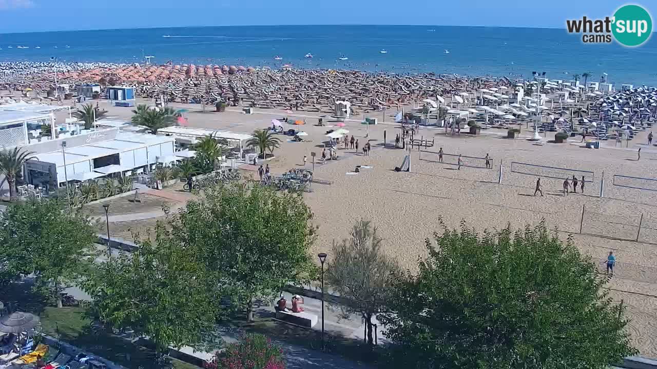 Webcam en vivo playa Bibione – vista desde Ashanti ApartHotel