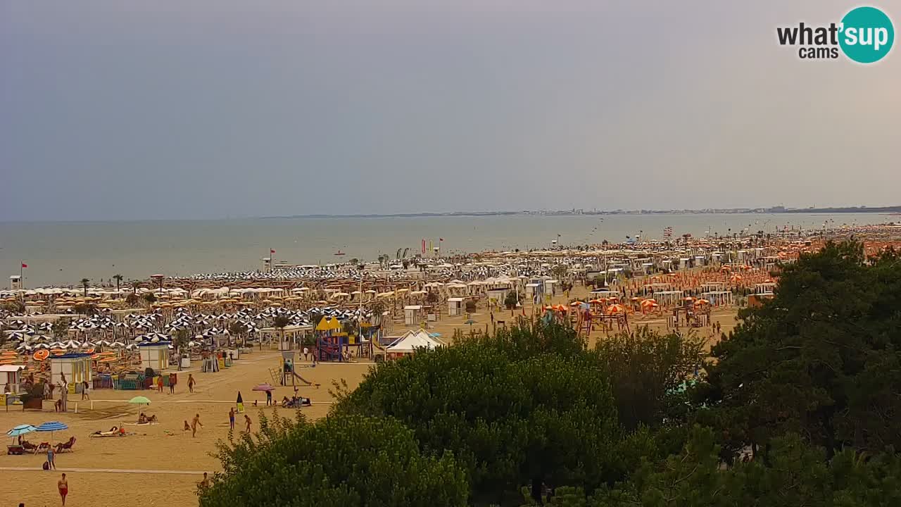 Webcam en direct plage de Bibione – vue depuis Ashanti ApartHotel